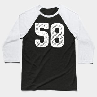 Fifty Eight 58 Baseball T-Shirt